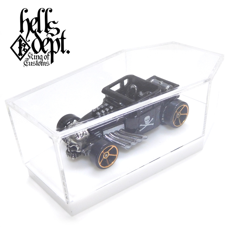 画像: HELLS DEPT 2019  【ヘルズデプト特注 コフィン型アクリルケース for BONE SHAKER】WHITE（送料サービス適用外）