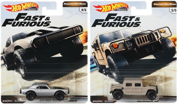 画像: 2019 HW PREMIUM FAST & FURIOUS 【Dアソート"FURIOUS OFF-ROAD" (5種セット）】IMPREZA WRX STI/Land Rover Defender 110 Hard Top(NEW CAST)/91 Mercedes-Benz G-Class(NEW CAST)/67 Off Road Camaro(NEW CAST)/HUMMER H1(NEW CAST)