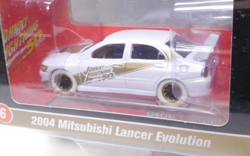 画像: 2019 JOHNNY LIGHTNING "MIJO EXCLUSIVE" 【"BLACK AND GOLD" 2004 MITSUBISHI LANCER EVOLUTION】WHITE/RR(WHITE LIGHTNING)(予約不可）