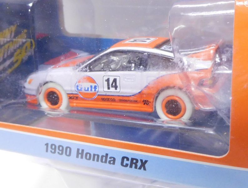 画像: 2019 JOHNNY LIGHTNING "MIJO EXCLUSIVE" 【"GULF" 1990 HONDA CRX】WHITE/RR(WHITE LIGHTNING)(予約不可）