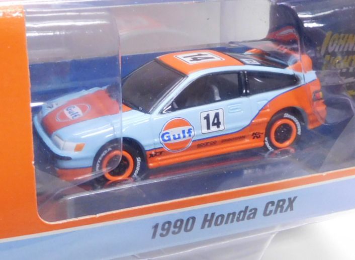 画像: 2019 JOHNNY LIGHTNING "MIJO EXCLUSIVE" 【"GULF" 1990 HONDA CRX】LT.BLUE-ORANGE/RR(予約不可）