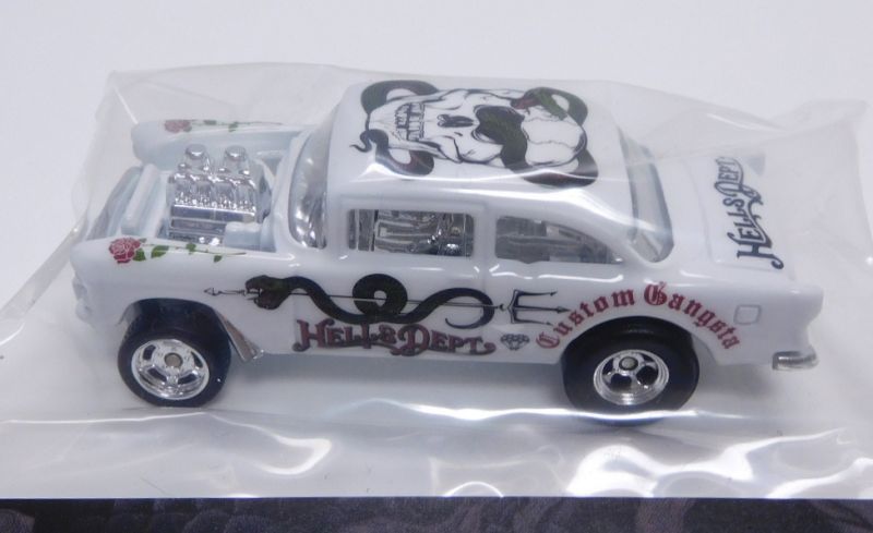 画像: HELLS DEPT 2019 - JDC13 【'55 CHEVY BEL AIR GASSER (カスタム完成品)】 WHITE(SKULL)/RR（送料サービス適用外）