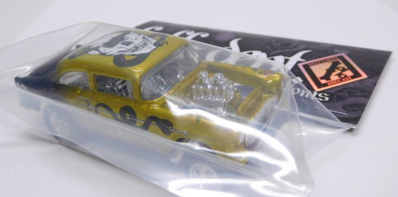 画像: HELLS DEPT 2019 - JDC13 【'55 CHEVY BEL AIR GASSER (カスタム完成品)】 MET.YELLOW(SKULL)/RR（送料サービス適用外）