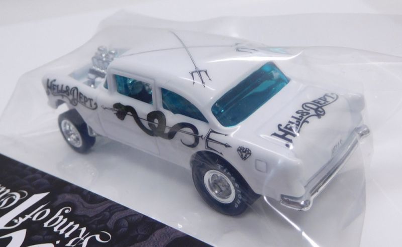 画像: HELLS DEPT 2019 - JDC13 【'55 CHEVY BEL AIR GASSER (カスタム完成品)】 WHITE(トライデント)/RR（送料サービス適用外）