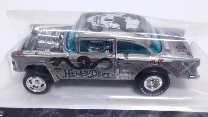 画像: HELLS DEPT 2019 - JDC13 【'55 CHEVY BEL AIR GASSER (カスタム完成品)】 GRAY(SKULL)/RR（送料サービス適用外）