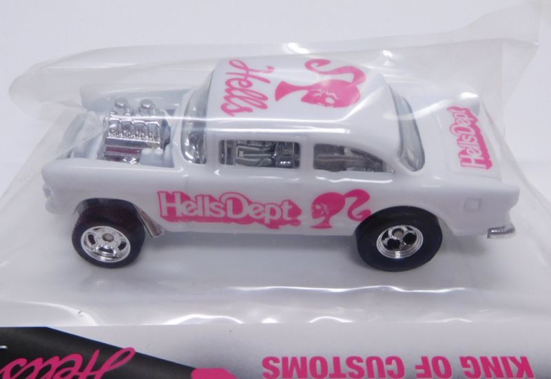 画像: HELLS DEPT 2019 - JDC13 【'55 CHEVY BEL AIR GASSER (カスタム完成品)】 WHITE (SKULL LADY)/RR（送料サービス適用外）