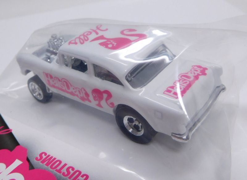 画像: HELLS DEPT 2019 - JDC13 【'55 CHEVY BEL AIR GASSER (カスタム完成品)】 WHITE (SKULL LADY)/RR（送料サービス適用外）