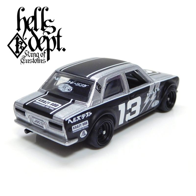 画像: 【ご予約】PRE-ORDER - HELLS DEPT 2019 【"HELLS DEPT 9th ANNIVERSARY MODEL Vol.2" DATSUN 510 (カスタム完成品)(20台限定）】SILVER/RR（送料サービス適用外）(LEGOカスタムミニフィグ付）(11月上旬頃入荷予定）