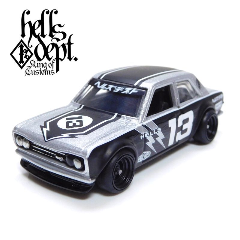 画像: 【ご予約】PRE-ORDER - HELLS DEPT 2019 【"HELLS DEPT 9th ANNIVERSARY MODEL Vol.2" DATSUN 510 (カスタム完成品)(20台限定）】SILVER/RR（送料サービス適用外）(LEGOカスタムミニフィグ付）(11月上旬頃入荷予定）