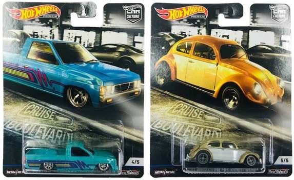 画像: 2019 HW CAR CULTURE 【Mアソート CRUISE BOULEVARD (5種セット）】 TOYOTA SUPRA/69 CHEVELLE SS 396/CUSTOM ’93 NISSAN HARDBODY (D21)/2014 CUSTOM MUSTANG/VOLKSWAGEN "CLASSIC BUG"