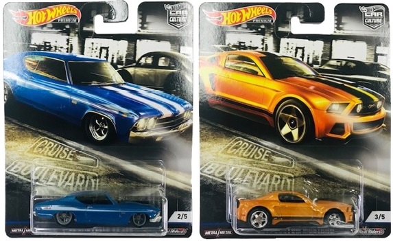 画像: 2019 HW CAR CULTURE 【Mアソート CRUISE BOULEVARD (5種セット）】 TOYOTA SUPRA/69 CHEVELLE SS 396/CUSTOM ’93 NISSAN HARDBODY (D21)/2014 CUSTOM MUSTANG/VOLKSWAGEN "CLASSIC BUG"