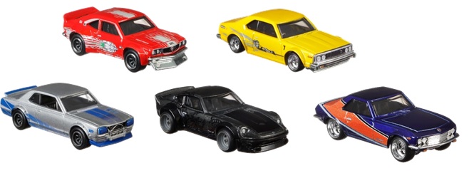 画像: 2019 HW PREMIUM FAST & FURIOUS 【Eアソート"FAST REWIND" (5種セット）】Nissan Skyline HT 2000GT-X/Nissan Skyline (C210)/Nissan Fairlady Z/Nissan Silvia (CSP311)/Mazda RX-3