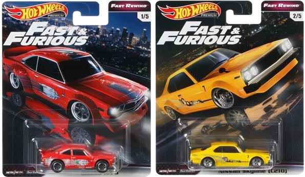 画像: 2019 HW PREMIUM FAST & FURIOUS 【Eアソート"FAST REWIND" (5種セット）】Nissan Skyline HT 2000GT-X/Nissan Skyline (C210)/Nissan Fairlady Z/Nissan Silvia (CSP311)/Mazda RX-3