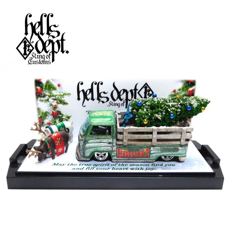 画像: HELLS DEPT 2019 - カツヌマ製作所 x LOWERED B'STYLE【"HOLIDAY SPECIAL" VOLKSWAGEN T2 "PIG UP" (カスタム完成品)】サビ-GREENE/RR（送料サービス適用外）