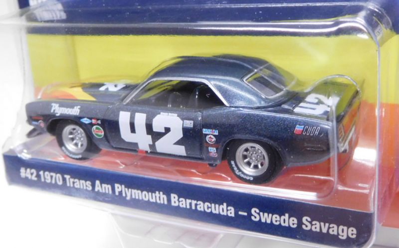 画像: 2019 GREENLIGHT "ACME EXCLUSIVE" 【#42 1970 TRANS AM PLYMOUTH BARRACUDA - SWEDE SAVAGE】DK.BLUE/RR