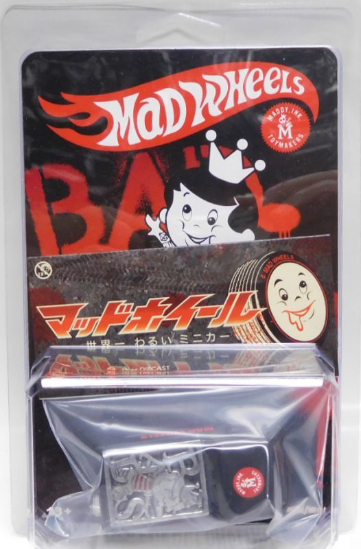 画像: MAD WHEELS (マッドホイール） 【60's FORD ECONOLINE with "MADDYくん" トノカバー (カスタム完成品）】FLAT BLACK/RR(RED) （送料サービス適用外） 