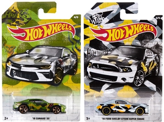 画像: 2020 HW AUTO MOTIVE "URBAN CAMO" 【5種セット】NISSAN SKYLINE H/T 2000GT-X/'16 HONDA CIVIC TYPE R/'10 FORD SHELBY GT500 SUPER SNAKE/'18 CAMARO SS/'68 EL CAMINO