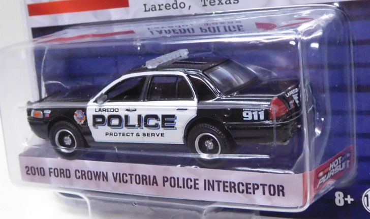 画像: 2019 GREENLIGHT HOT PURSUIT S32 【2010 FORD CROWN VICTORIA POLICE INTERCEPTOR】 BLACK-WHITE/RR (LAREDO POLICE)