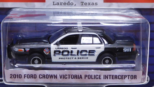 画像: 2019 GREENLIGHT HOT PURSUIT S32 【2010 FORD CROWN VICTORIA POLICE INTERCEPTOR】 BLACK-WHITE/RR (LAREDO POLICE)