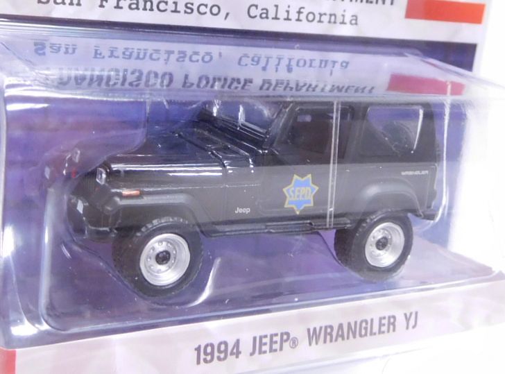 画像: 2019 GREENLIGHT HOT PURSUIT S32 【1994 JEEP WRANGLER YJ】 BLACK/RR (SAN FRANCISCO POLICE DEPARTMENT)