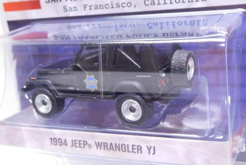 画像: 2019 GREENLIGHT HOT PURSUIT S32 【1994 JEEP WRANGLER YJ】 BLACK/RR (SAN FRANCISCO POLICE DEPARTMENT)