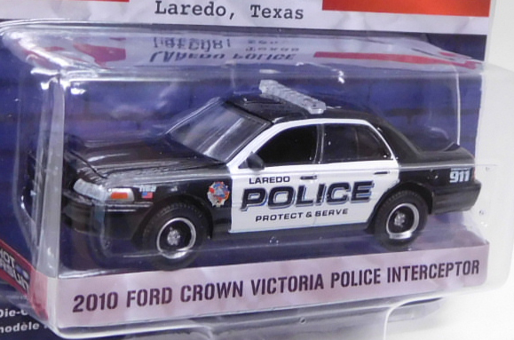 画像: 2019 GREENLIGHT HOT PURSUIT S32 【2010 FORD CROWN VICTORIA POLICE INTERCEPTOR】 BLACK-WHITE/RR (LAREDO POLICE)