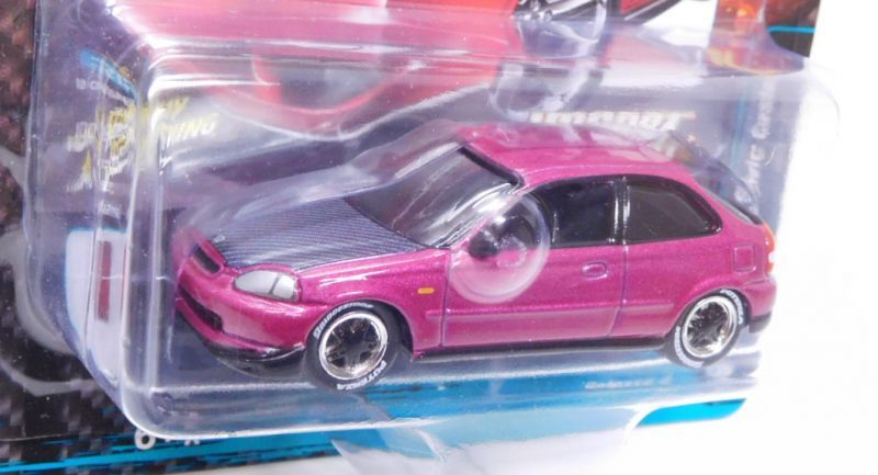 画像: 2019 JOHNNY LIGHTNING - STREET FREAKS S3B 【1996 HONDA CIVIC CUSTOM】 MAGENTA/RR