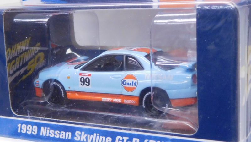 画像: 2019 JOHNNY LIGHTNING "MIJO EXCLUSIVE" 【"GULF" 1999 NISSAN SKYLINE GT-R (BNR34)】LT.BLUE/RR(予約不可）