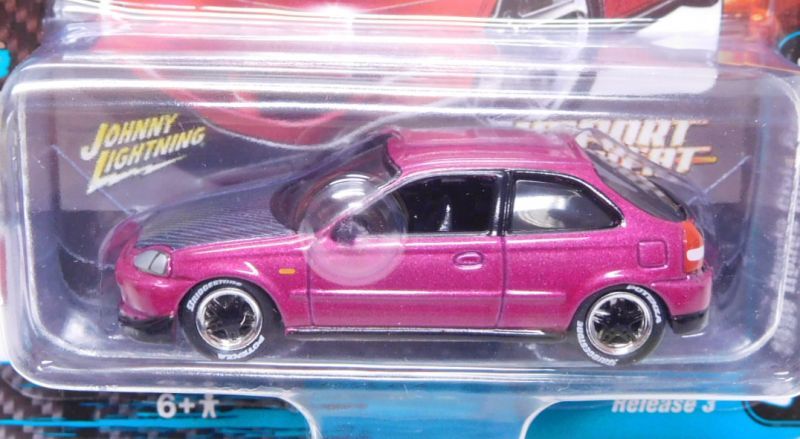 画像: 2019 JOHNNY LIGHTNING - STREET FREAKS S3B 【1996 HONDA CIVIC CUSTOM】 MAGENTA/RR