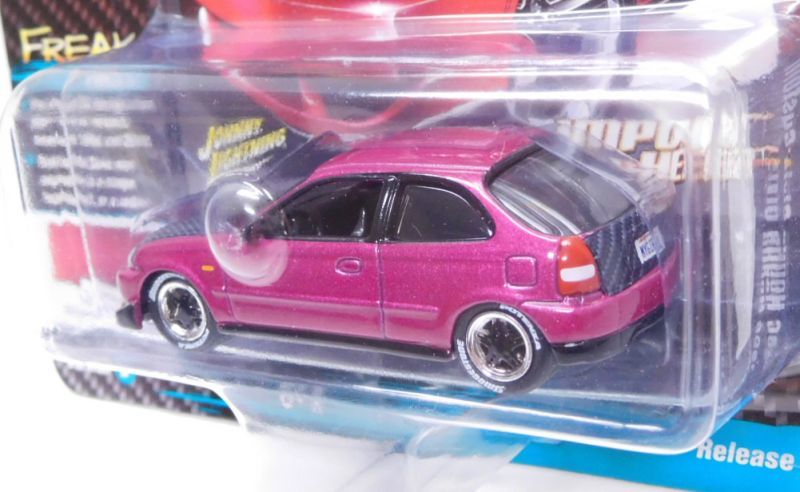 画像: 2019 JOHNNY LIGHTNING - STREET FREAKS S3B 【1996 HONDA CIVIC CUSTOM】 MAGENTA/RR