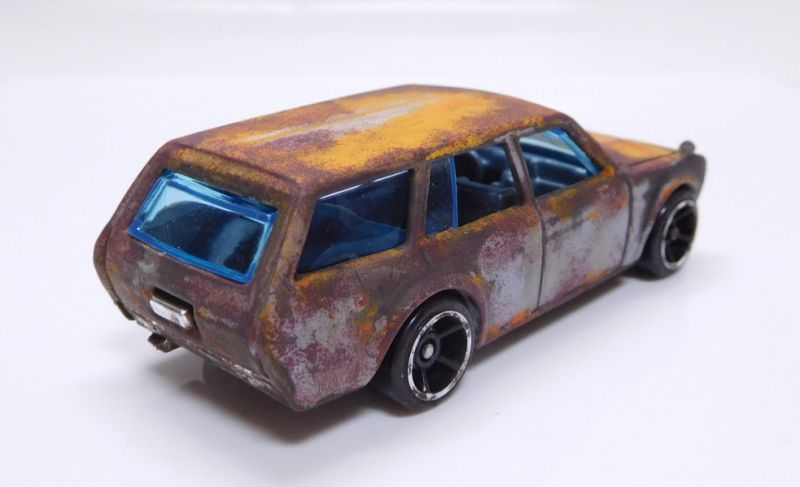 画像: 【売上全額寄付】ONE WORLD CUSTOM GARAGE "TIGER HOLE PROJECT" 【'71 DATSUN BLUEBIRD 510 WAGON (カスタム完成品）】 サビ-YELLOW (売上金全額を台風19号災害義援金に寄付致します）（送料サービス適用外） 