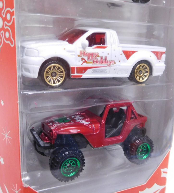 画像: 2019 MATCHBOX 5PACK 【HAPPY HOLIDAYS】'64 Austin Mini Cooper/'65 Mustang GT/'62 VW Beetle/Ford F-150 Lightning/MBX 4x4 (予約不可）