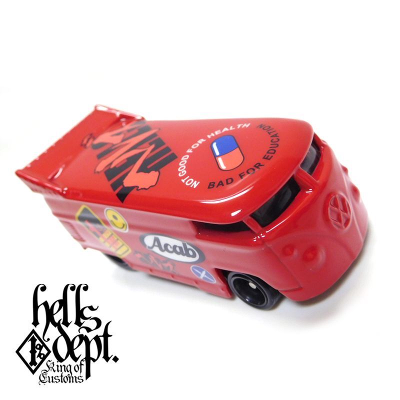 画像: HELLS DEPT 2019 - JDC13 【"ヘルズ" VW DRAG BUS (カスタム完成品)】RED/RR（送料サービス適用外）