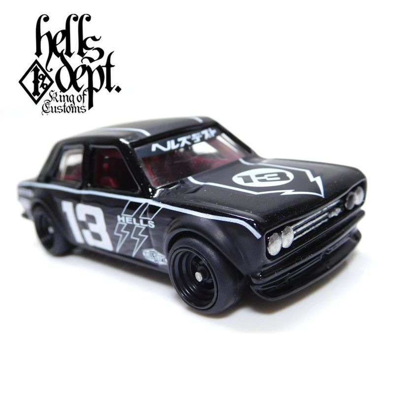 画像: HELLS DEPT 2019 【"HELLS DEPT 9th ANNIVERSARY MODEL Vol.3" DATSUN 510 (カスタム完成品)(20台限定）】FLAT BLACK/RR（送料サービス適用外）