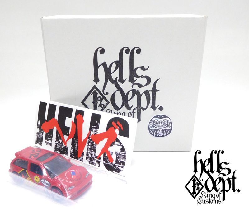 画像: HELLS DEPT 2019 - JDC13 【"ヘルズ" '90 HONDA CIVIC EF (カスタム完成品)】RED/RR(MYSTERY PACKAGE)（送料サービス適用外）