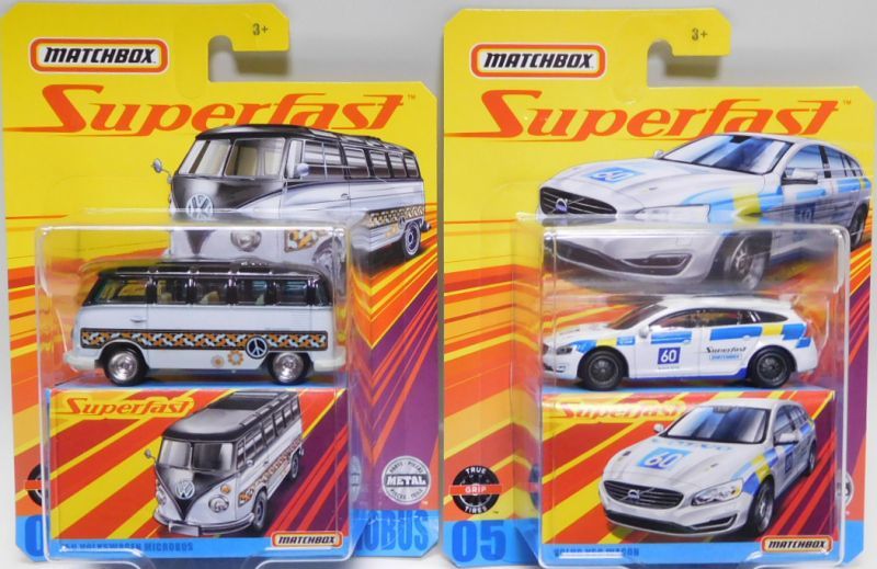 画像: 2020 MATCHBOX SUPERFAST 【Aアソート 5種セット】'82 DATSUN 280ZX/'74 DODGE CHALLENGER/MERCEDES-BENZ G63 AMG 6x6/'59 VOLKSWAGEN MICROBUS/VOLVO V60 WAGON　(予約不可）