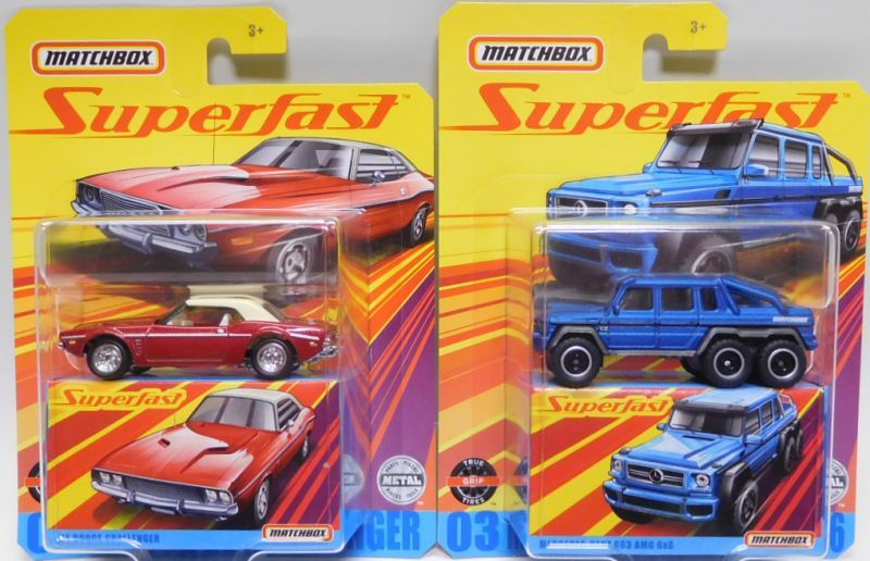 画像: 2020 MATCHBOX SUPERFAST 【Aアソート 5種セット】'82 DATSUN 280ZX/'74 DODGE CHALLENGER/MERCEDES-BENZ G63 AMG 6x6/'59 VOLKSWAGEN MICROBUS/VOLVO V60 WAGON　(予約不可）