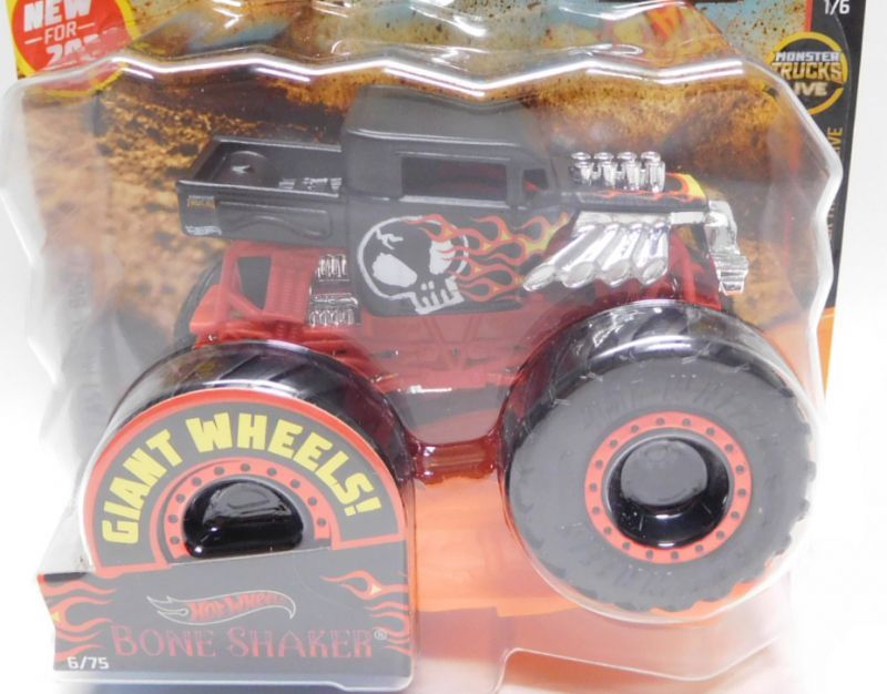 画像: 2020 HW MONSTER TRUCKS! 【BONE SHAKER】 FLAT BLACK (includes CRUSHABLE CAR)