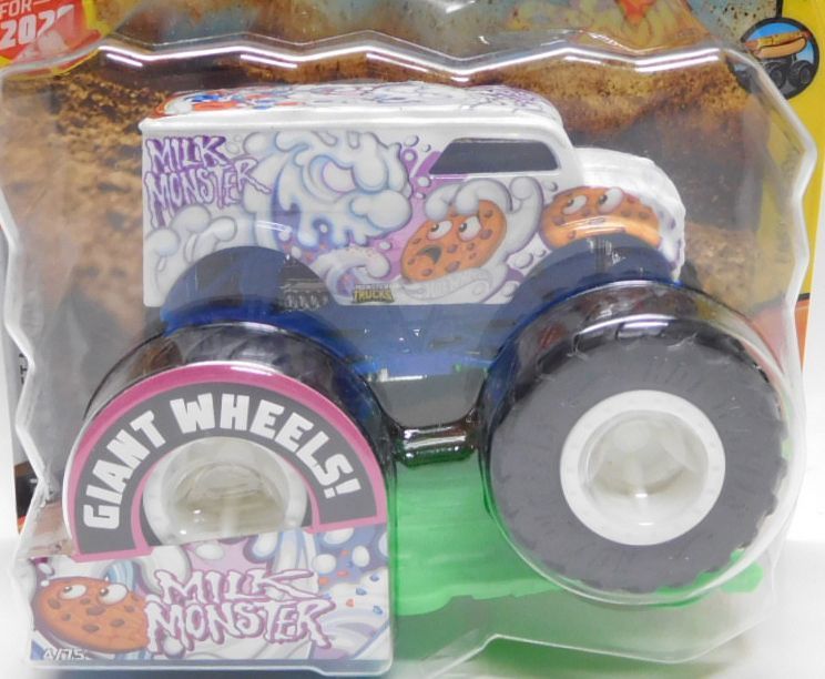 画像: 2020 HW MONSTER TRUCKS! 【MILK MONSTER (DAIRY DELIVERY)】 WHITE (includes CRUSHABLE CAR)