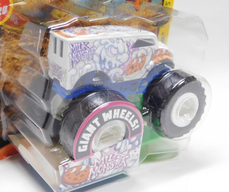 画像: 2020 HW MONSTER TRUCKS! 【MILK MONSTER (DAIRY DELIVERY)】 WHITE (includes CRUSHABLE CAR)