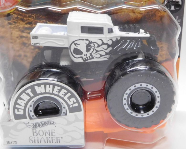 画像: 2020 HW MONSTER TRUCKS! 【BONE SHAKER】 FLAT WHITE-BLACK(includes CRUSHABLE CAR)(予約不可）