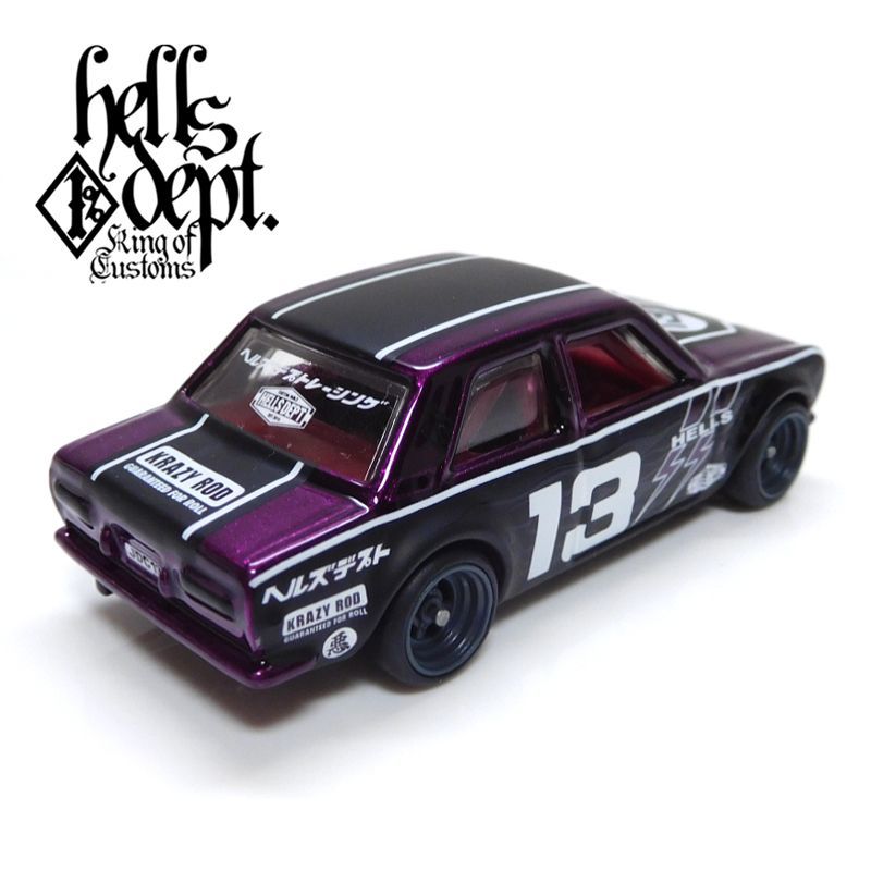 画像: HELLS DEPT 2020 【"HELLS DEPT 9th ANNIVERSARY MODEL Vol.8" DATSUN 510 (カスタム完成品)(13台限定）】PURPLE/RR（送料サービス適用外）