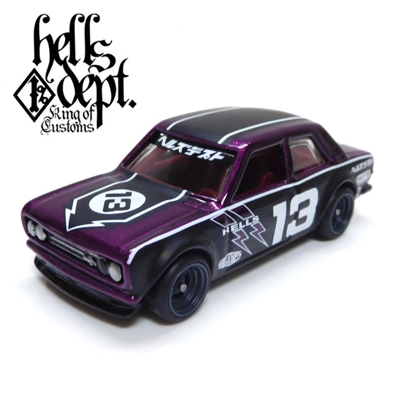 画像: HELLS DEPT 2020 【"HELLS DEPT 9th ANNIVERSARY MODEL Vol.8" DATSUN 510 (カスタム完成品)(13台限定）】PURPLE/RR（送料サービス適用外）