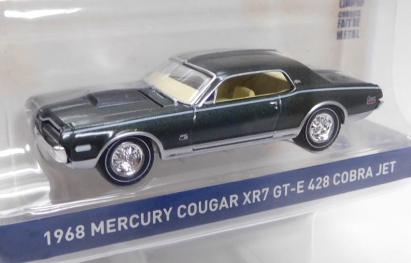 画像: 2020 GREENLIGHT ANNIVERSARY COLLECTION S9 【1968 MERCURY COUGAR XR7 GT-E 428 COBRA JET】 DK.GREEN/RR 