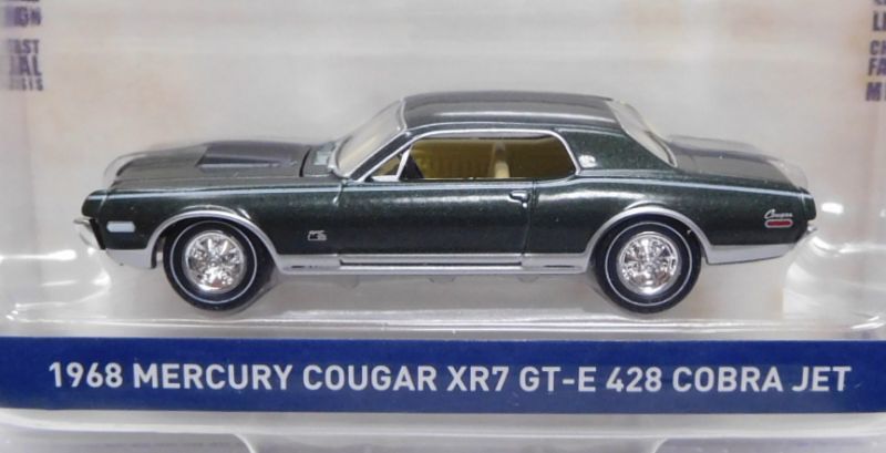 画像: 2020 GREENLIGHT ANNIVERSARY COLLECTION S9 【1968 MERCURY COUGAR XR7 GT-E 428 COBRA JET】 DK.GREEN/RR 