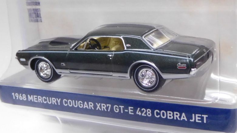 画像: 2020 GREENLIGHT ANNIVERSARY COLLECTION S9 【1968 MERCURY COUGAR XR7 GT-E 428 COBRA JET】 DK.GREEN/RR 