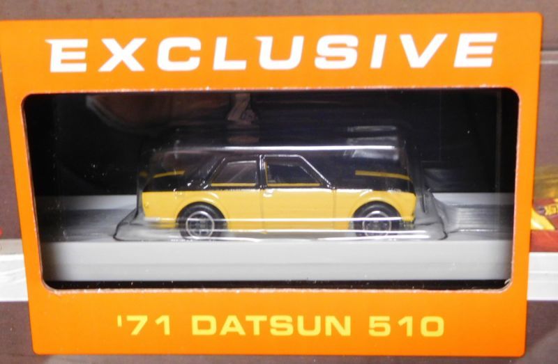 画像: 2019 【HW コレクターディスプレイ with '71 DATSUN 510】 YELLOW/RR (予約不可）