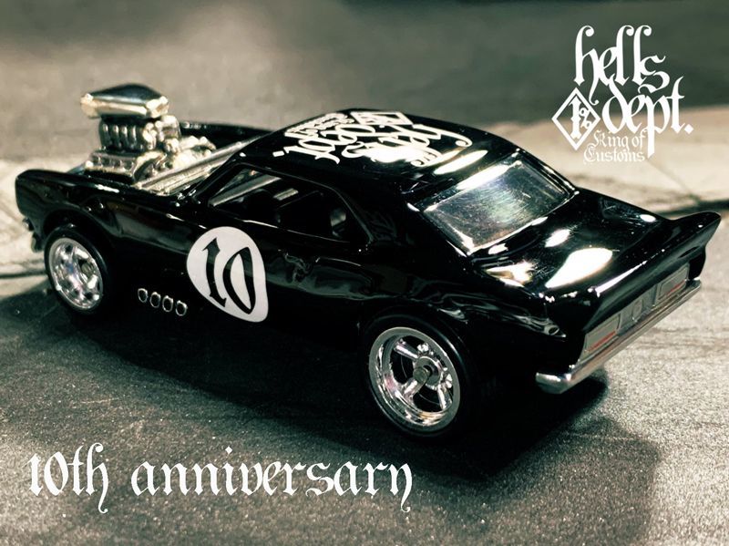 画像: 【ご予約】PRE-ORDER - HELLS DEPT 2020 【HELLS DEPT 10th ANNIVERSARY - '67 CAMARO "HELLS 10th"  (カスタム完成品)】BLACK/RR（送料サービス適用外）（6月下旬入荷予定）