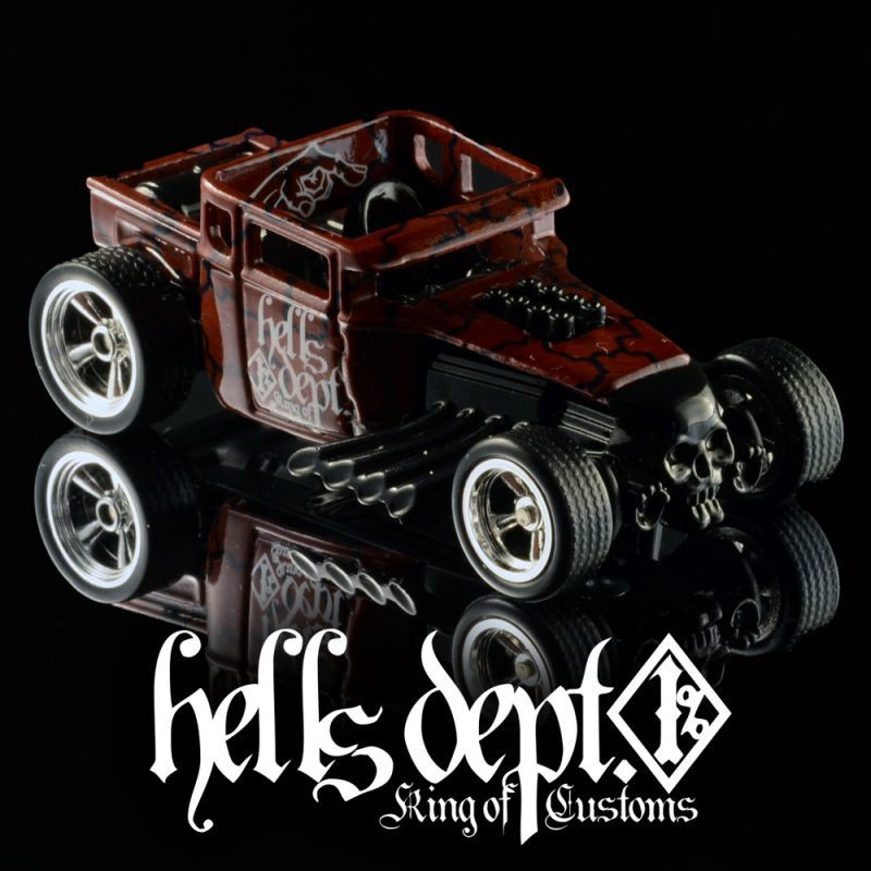 画像: HELLS DEPT 2020 - DOUBLE LOSER[S] 【BONE SHAKER  (カスタム完成品)】DK.RED-BLACK/RR（送料サービス適用外）