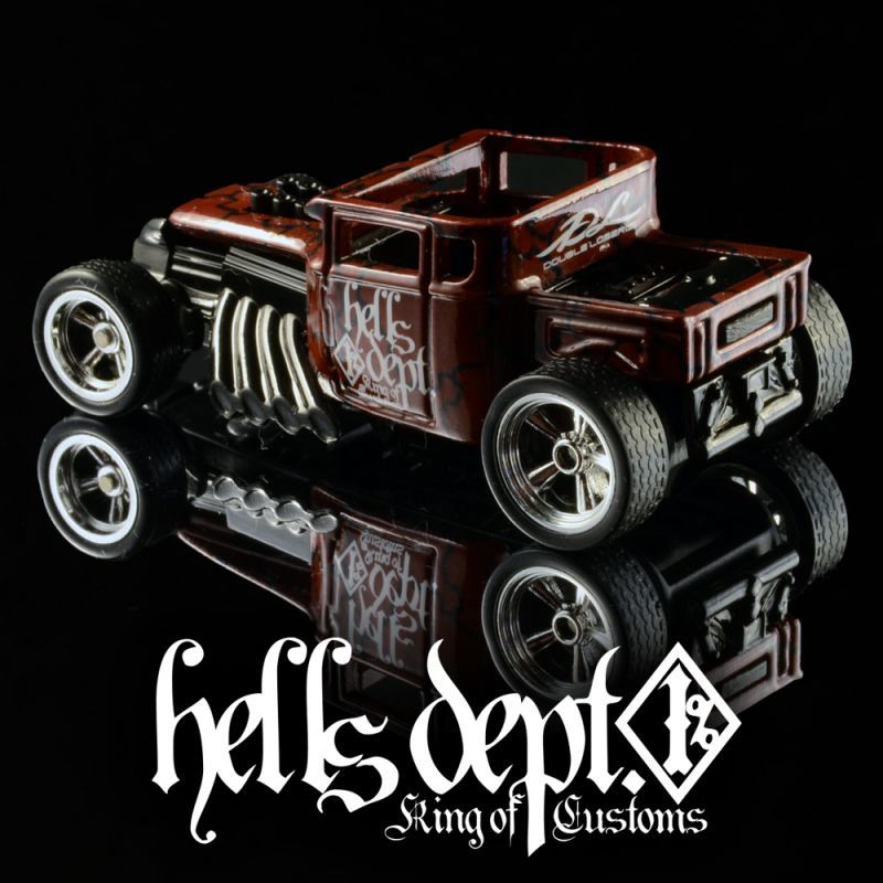 画像: HELLS DEPT 2020 - DOUBLE LOSER[S] 【BONE SHAKER  (カスタム完成品)】DK.RED-BLACK/RR（送料サービス適用外）